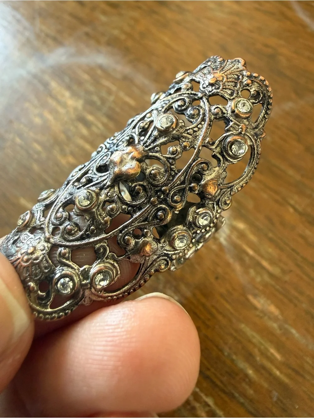 Antigua Virgins Saints & Angels Statement Ring ss 7 w/ Swarovski Crystals VSA